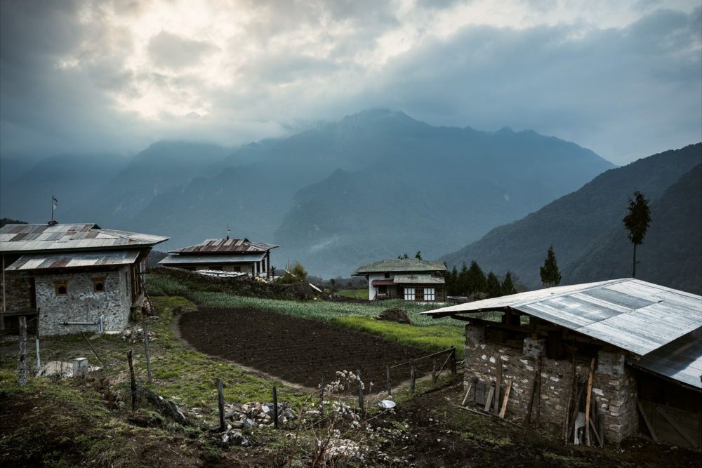 Farm Houses, Gasa District, Bhutan, Nils Leonhardt