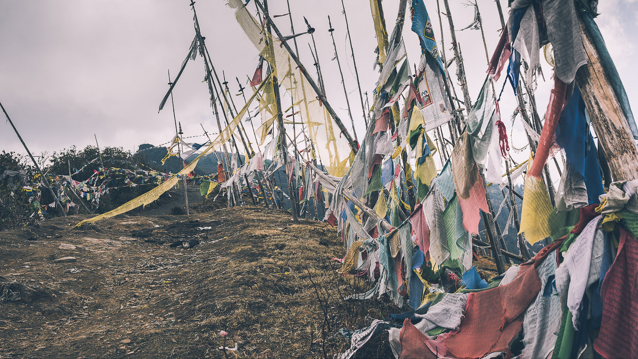 Prayer Flags, Chele La Pass, Bhutan, Nils Leonhardt