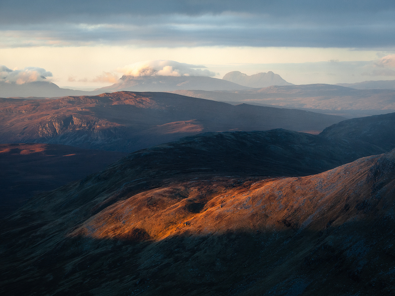 Assynt at Dawn, Sutherland, Scotland by Nils Leonhardt